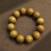 Pulsera de Nanmu de Seda Dorada de Círculo Único con Patrón de Olas de Agua de Jade y Perlas de Brillo de Seda Dorada, Accesorio Clásico Unisex