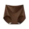 Ropa interior sin costuras de seda helada de cintura alta para control de abdomen y realce de glúteos, talla extra, entrepierna extendida
