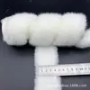 Um grande número de bolsas acolchoadas de algodão com debrum de pele de mink para atacado, acessórios de cabelo DIY, materiais de decoração de Natal, mais bordas de pelo fofo