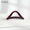 Novo Presilha de Cabelo Triângulo Simples e Elegante da Wjia para Mulheres, Adequado para Penteados Presos, Acessório de Cabelo Tipo Presilha de Tubarão