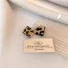 ¡Belleza Perezosa y Salvaje! Otoño e Invierno Populares Retro Elegantes Simples y Versátiles Pendientes con Estampado de Leopardo Moda para el Trabajo Pendientes Atmosféricos