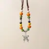 Accesorios, Joyería, Cuentas Tejidas, Nueva Cadena para Suéter Estilo Chino, Collar de Cerámica para Mujer, Lujo Ligero, Nicho, Sensación de Alta Gama, No se Desvanece