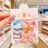 Lindo Kit de Gomas para el Cabello para Niños, Bandas para el Cabello de Bebé que No Dañan el Cabello, Cuerdas para el Cabello de Dibujos Animados para Niñas, Anillos para el Cabello del Tamaño de un Pulgar, Dulces Anillos de Toalla