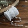 Hong Kong Heng cadena de cuentas redondas de perlas transparentes de colores cadena de cuentas adornos DIY para árbol de Navidad colgante de decoración para bodas de Navidad
