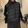 Chaleco de polar sin presión con paneles para mujer 2025 Otoño e Invierno Holgado y Ligero Chaqueta Chaleco Exterior Transfronterizo