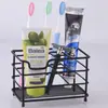 Suporte Personalizado de Ferro para Pasta de Dente e Escova de Dentes, Prateleira de Armazenamento para Cozinha e Banheiro, Suporte para Armazenamento de Escovas de Dente, Prateleira de Armazenamento para Itens Domésticos e Artigos de Higiene Pessoal