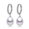 Brincos de pérolas de água doce brincos acabados acessórios de comércio exterior das mulheres cobre quente banhado a ouro jóias brincos acessórios de moda