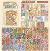 Pegatinas de Vestir Mochi Doudou Pequeño Sin Cortar Dos en Uno Divertidas Creativas para Niños Niñas Escena de Dibujos Animados Pegatinas