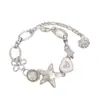 Estilo Dulce Estrella de Amor Estilo Retro de Alta Calidad Accesorios Refinados Pulsera Versátil Individualidad Estilo Nicho Pulsera de Estilo Elegante