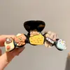 Pinza para el pelo grande y elegante de lunares estilo coreano para recogidos en la parte posterior de la cabeza, elegante accesorio para el pelo con forma de tiburón para niñas