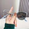Gafas Ojo de Gato de Moda Nueva Delgadas Fotocromáticas Artísticas Marco Ovalado Sentido de Alta Gama Trendy para Mujer Personalidad Luz Anti-azul