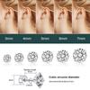 1 Par de Tarraxas de Aço Inoxidável com Design de Diamante e Base Plana para Mulheres, Piercings para Orelha Masculinos, Tarraxas Personalizadas para Cartilagem