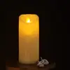 Luz de Vela Digital Recargable por USB Boda Restaurante Concierto Control Remoto Vela Artificial Oscilación Guía de Confesión