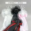 Accesorios para el Cabello Lolita, Velos, Pasador de Flor de Rosa, Pinza con Borde de Encaje, Pasador Gótico Oscuro Hecho a Mano Lolita
