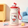 Nova Caneca Térmica Estrela de Alto Valor Portátil com Cordão Caneca com Canudo para Meninas Estudantes Crianças Escola Caneca de Água Fofa