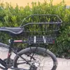 Canasta Trasera para Bicicleta, Portaequipajes Trasero, Canasta de Almacenamiento, Canasta para Mochila, Portaequipajes Montado en la Parte Trasera, Canasta para Bicicleta de Montaña, Canasta Azul, Cuadro Azul