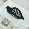 Estilo despojado prato oval simples coque rabo de cavalo prendedor de bico de pato novo grampo de cabelo grampo de cabelo para a parte de trás da cabeça grampo horizontal acessórios de cabelo