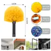 Cepillo de limpieza para quitar el polvo tipo telaraña de cerdas suaves, fácil de limpiar, extensible, adecuado para esquinas de paredes y techos, eliminación de polvo, herramienta multifuncional para uso interior y exterior