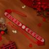 Cinturón rojo de boda novia y novio dote decoración dinero con envoltura de cintura para pareja nueva presión en la cintura dinero cinturón de tela suministros para boda