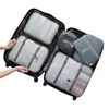 Bolsa de Armazenamento Multifuncional de Viagem com Sete Peças Conjunto de Bolsas Organizadoras e de Classificação de Roupas para Mala Conjunto de Oito Peças