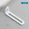 Soporte de ángulo engrosado con agujero largo ajustable de doble extremo móvil conector fijador de ángulo recto de 90 grados soporte en L ángulo de hierro