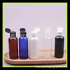 Botella PET de 80 ml con Tapa de Mariposa Paquete de Viaje Tapa abatible Embotellado Muestra de 80 ml Rocío de Rosa Botella para Cebo Botella de Medicamento Líquido