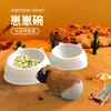 Comedero para Hámster, Caja de Comida, Comedero de Resina para Hámster Dorado, Comedero de Acero Inoxidable, Comedero para Pájaros, Colección Integral de Artículos de Uso Diario