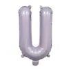 Globos de Papel de Aluminio de 16 pulgadas Color Morado Macarrón Morado Claro Letras A-Z Números 0-9 Decoración para Fiesta de Cumpleaños Globos Banner