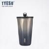 Copo Térmico Taisuo Tyeso de Aço Inoxidável 304 para Homens e Mulheres Copo de Escritório Cor Degradê Café Copo com Canudo de Alto Valor