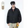 Estándar Nacional 90 Pluma de Pato Blanco Chaqueta de Plumas de Piloto Americano para Hombre Cleanfit de Gama Alta Guapa Corta Engrosada
