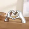 Enfeites Criativos Temáticos de Amor em Formato de Mãos Transfronteiriços, Artesanato em Vinil, Decorações para Mesa de Quarto, Enfeites de Gestos, Presentes de Aniversário