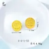 Pastel de Luna Filigrana Hueca Accesorios para Joyería DIY Cubo de la Fortuna Chapado en Oro Antiguo Cuentas Flor de Loto Chapado en Oro Estilo Chino Retro Arte