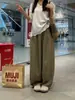 Calça Estilo Coreano Estética Perna Curva Feminina Verão 2026 Texturizada Emagrecedora Versátil Diária Casual Comprimento Total Calça Yamamoto