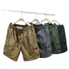 Shorts Casuais da Moda Masculina de Verão, Calças de Cinco Pontos Retas Largas Tendência, Calças Respiráveis de Secagem Rápida, Calças de Trabalho Masculinas