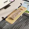 Bandeja para teclado, instalación sin taladro, clip de riel deslizante de cajón, tablero de extensión para escritorio de computadora, soporte de almacenamiento de ratón debajo del escritorio