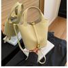 Bolsos de Moda de Alta Gama Transfronterizos para Mujer 2025 Nuevo Bolso Balde Casual Simple Bolso Cruzado de Moda Gran Capacidad