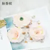 Flor de Rosa Artificial de 8 cm Hueca de Seda Flor para Manualidades DIY Arte Floral Decoración de Bodas Accesorios Más Vendidos Transfronterizo DIY