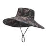 Sombrero de Pesca Verano Exterior Ala Grande Sombrero para el Sol 15cm Plegable Camuflaje Sombrero de Pescador Montañismo Viaje Sombrero de Ala Grande