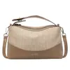 Bolso de Mano Tejido Estilo Playa Vacaciones de Verano para Mujer 2025 Nueva Moda Versátil Casual Costero Bolso de Hombro Cruzado
