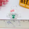 Mahjong série Sanrio acessórios de resina atacado cola cremosa capa de celular acessórios diy pacote de material artesanal