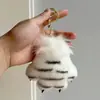Pingente Chaveiro Tigre Pequeno Boneco de Pelúcia Brinquedo Fofo Boneco Tigre de Amur Presente de Aniversário Infantil