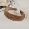 2022 outono e inverno quente imitação de cabelo de coelho hairband wide side Coréia alta craniana alta pressão superior cabelo de pelúcia headband rosto acessórios para cabelo atacado