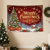 Tapiz del Festival de Navidad Decoración de Pared para Sala de Estar y Dormitorio Tela Colgante Tela de Fondo Tela Decorativa para Atmósfera de Fiesta y Fotografía