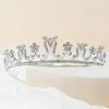 Tocado dulce de estilo coreano para novia Accesorios de boda Corona Corona aleación strass Corona de Princesa Joyería para Fotos