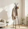 Cabide simples, cabide de chão para quarto, cabide de ferro forjado, prateleira de armazenamento, cabide criativo para bolsas para uso doméstico, cabide para casacos e chapéus