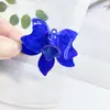 Dopamina Francés Retro Acrílico Flor Minimalista Estilo Hong Kong Nicho Pendientes DIY Joyería Accesorios