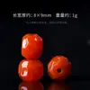 Colgante Wukong Oso Guanyin Tallado de Ágata Roja al por Mayor, Cuentas Lisas de Ágata Roja del Sur, Cuentas Sueltas, Accesorios para DIY de Pulseras