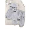 Conjunto de Outono e Inverno para Meninas 2025 Novo Estilo Moda para Bebê Menina Roupa de Casa Espessa de Inverno Conjunto de Inverno de Duas Peças