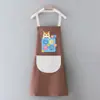 Avental para Uso na Cozinha, à Prova de Óleo, Estilo Novo, Impermeável, Moderno, Fofo, Avental de Cozinha, Roupa de Trabalho para Cozinha Doméstica