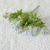 Flor Artificial de camomila estilo europeu mesa de jantar Flor artificial de margarida decoração de casa pequeno crisântemo selvagem flor de seda flor artificial atacado